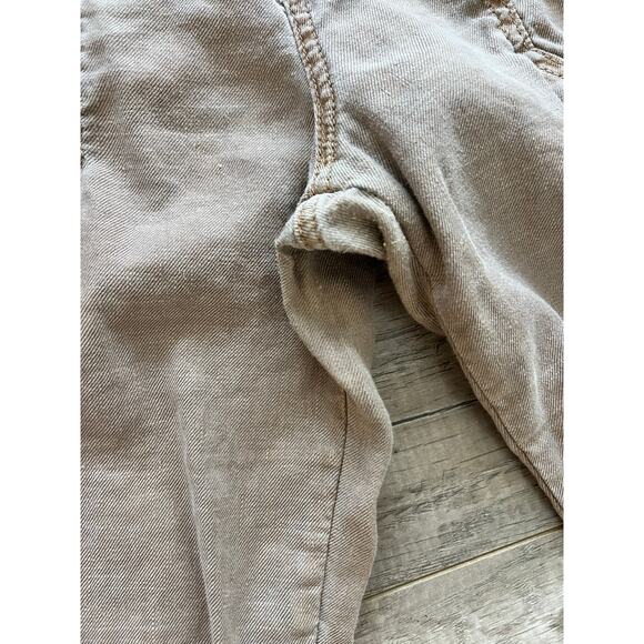 Anthropologie Level 99 Dayla Cargo Pants in Husk Linen Tencel 28 Beige - Picture 6 of 7